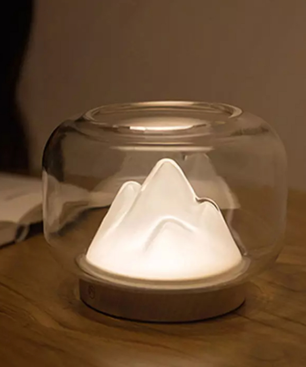 چراغ خواب فانتزی رومیزی شارژی Warm Mountain Lamp Simple Night Light Small Warm Lamp Creative
