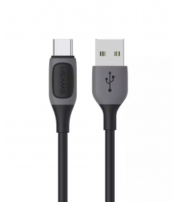 کابل شارژ سریع یواس بی به تایپ سی 3 آمپر یک متری یوسامز USAMS Type-C 3A Charging Cable US-SJ596