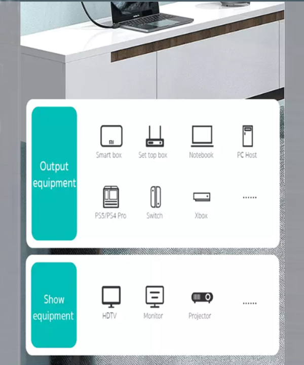 کابل دو سر اچ دی ام آی 3 متری کوتتسی Coteci 4K Hdmi 2.0 Dual Port 87103