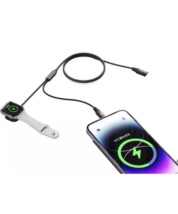 کابل شارژ لایتنینگ 18 وات و شارژر بی سیم اپل واچ مک دودو Mcdodo 2 In 1 Wireless Charger Apple Watch & Phone CH-2980