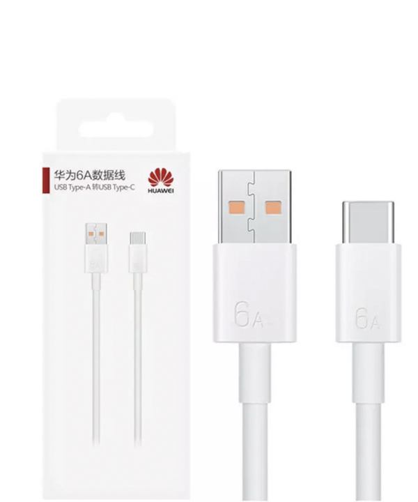کابل سوپر فست شارژ یو اس بی به تایپ سی 66 وات هوآوی HUAWEI 6A Data Cable 1M USB-A to USB-C