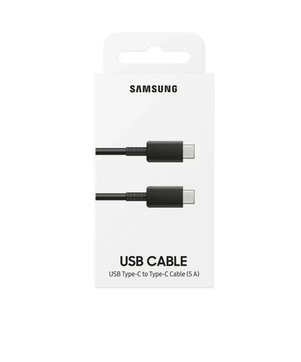 کابل سوپر فست شارژ دو سر تایپ سی اصلی یک متری سامسونگ Samsung 5A USB-C to USB-C Cable EP-DN975BBEGWW