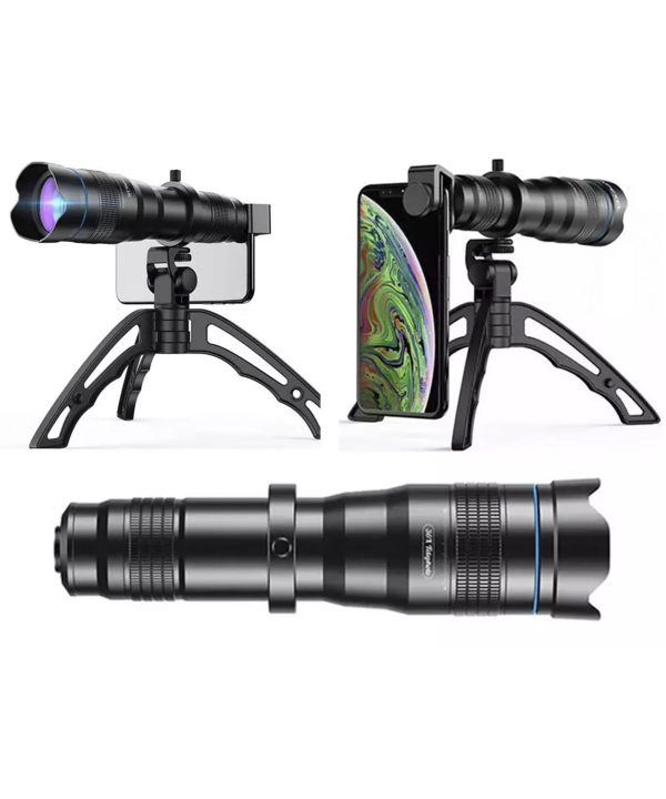 لنز تله زوم 36 برابر اپکسل Apexel 36x Telephoto Zoom Lens with Tripod for Smartphones JS36X