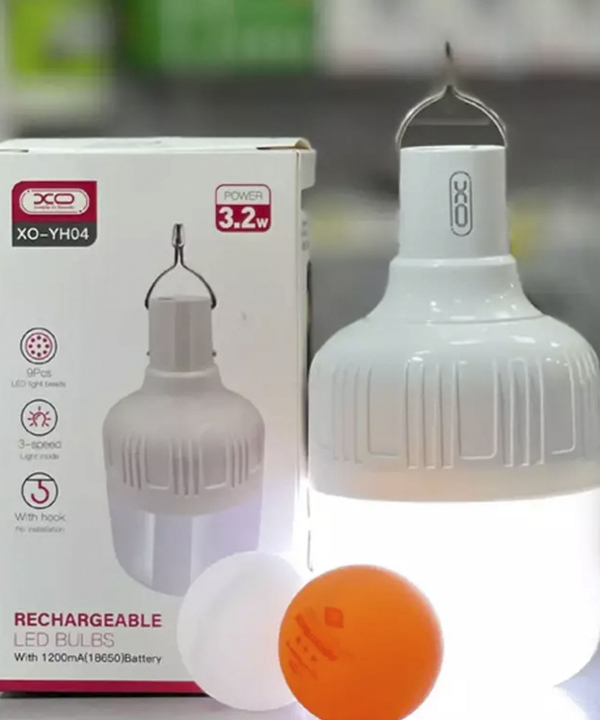 لامپ ال‌ای‌دی دارای باتری 1200میلی آمپر ساعت ایکس او XO-YH04 LED lamp with 1200 mAh battery