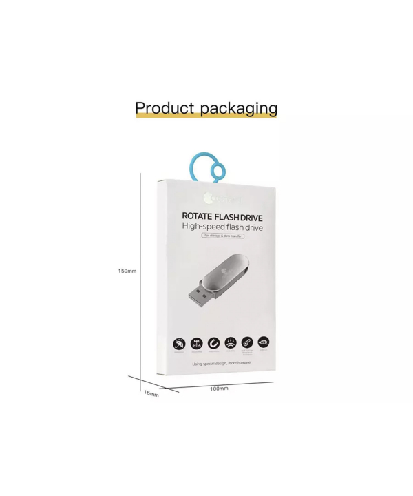 فلش مموری 128 گیگابایت یو اس بی 3.0 کوتتسی Coteetci USB 3.0 rotating flash disk CS8832-128G