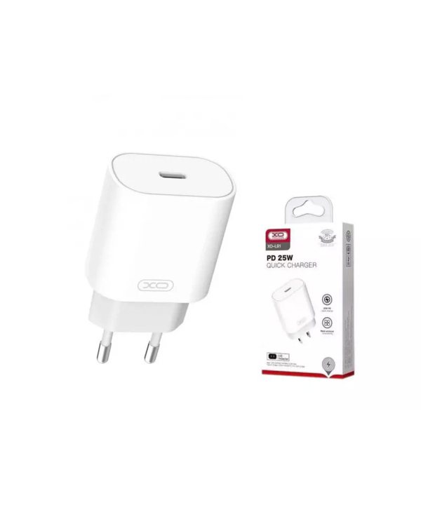 شارژ دیواری تایپ سی 25 وات ایکس او XO L91 PD25W Wall Charger