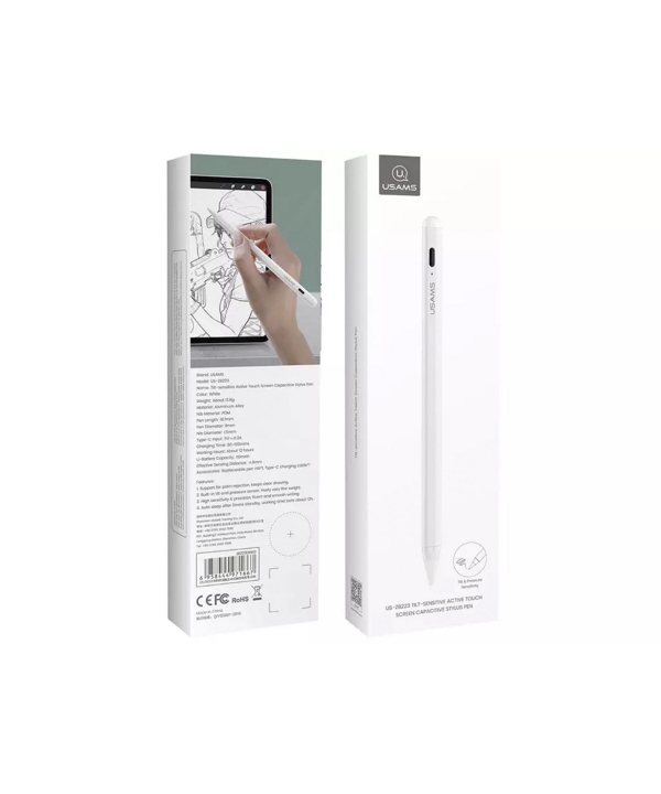 قلم لمسی آیپد یوسامز Usams US-ZB223 Active Touch Screen Capacitive Stylus Pen
