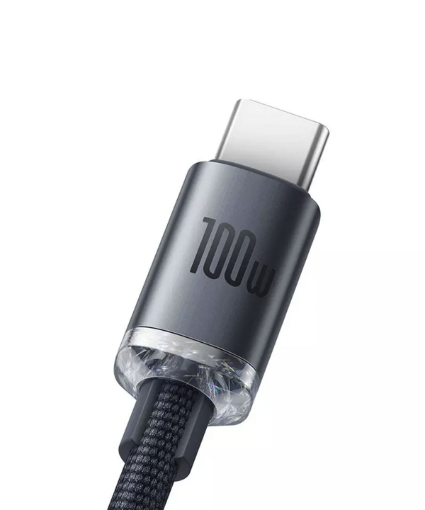 ‏‎کابل سوپر فست شارژ یواس‌بی به تایپ‌سی 100 وات 2 متری بیسوس Baseus Fast charging USB to Type C cable 100W CAJY000501‍ ‍