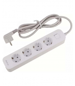 چند راهی برق ارت دار چهار سوکت هادرون Hadron P24 4 AC Way Power Strip 16A