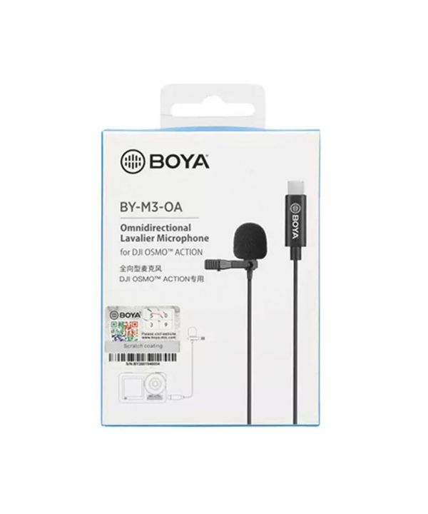 میکروفون یقه ای سیمی تایپ سی بویا BOYA BY-M3-OA Microphone