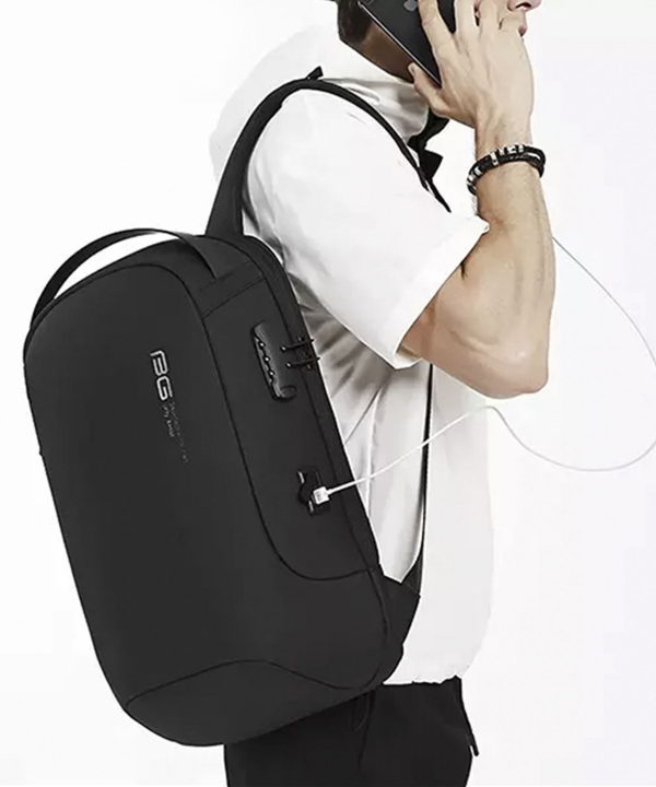 کوله ضد سرقت و ضد آب یو اس بی دار بنج Bange BG-7225 Men Waterproof Anti-theft Backpack