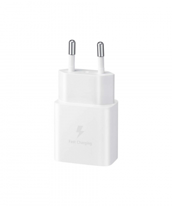شارژر اصلی فست شارژ 15 وات سامسونگ همراه با کابل دو سر تایپ سی یک متری Samsung 15W Type-C With Type-C Cable