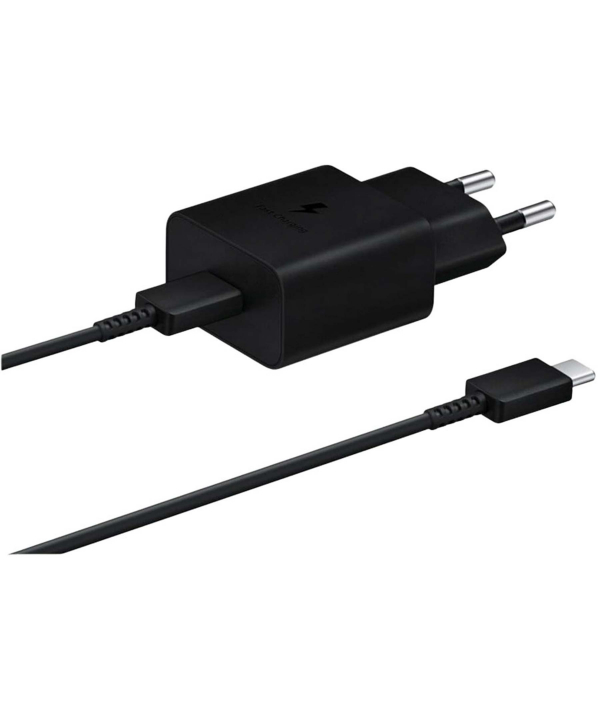 شارژر اصلی فست شارژ 15 وات سامسونگ همراه با کابل دو سر تایپ سی یک متری Samsung 15W Type-C With Type-C Cable
