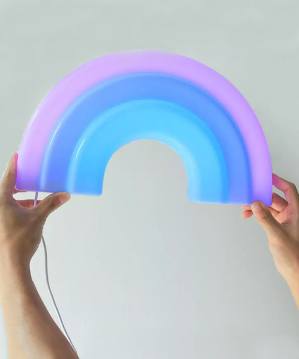 چراغ خواب فانتزی رومیزی و دیواری رنگین‌کمان رانمی Runmei rainbow night light CHD-01