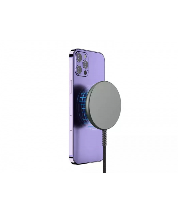 شارژر بی سیم مگنتی 15 وات ویوو Wiwu Transparent Magnetic Wireless Charger M14