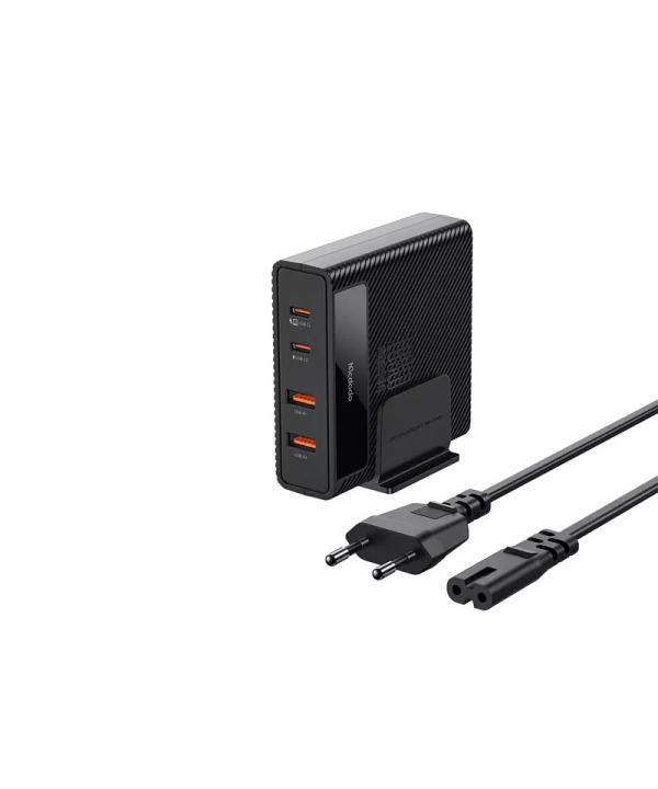 شارژر دیواری فست چندکاره تایپ سی و یو اس بی با توان 100 وات مک دودو Mcdodo CH-1802 Charger Station GaN 100W