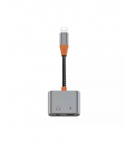 مبدل لایتنینگ به پورت صدا و لایتنینگ ویوو Wiwu LT07 Lightning To 3.5mm Aux Converter Audio Adapter