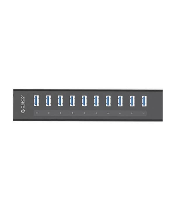 هاب 10 پورت پر سرعت یو اس بی همراه با آداپتور اوریکو ORICO USB3.0 HUB A3H10-U3-V2