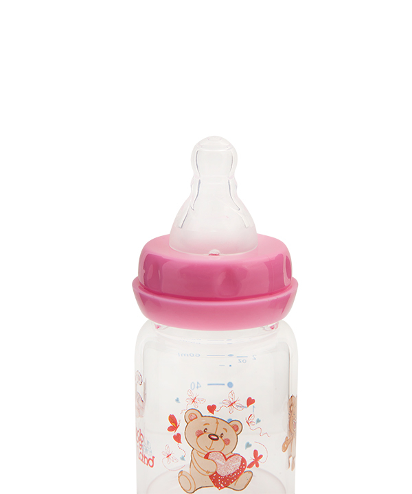 شیشه شیر پیرکس فندقی بی بی لند Baby Land مدل 435 حجم 60 میلی لیتر