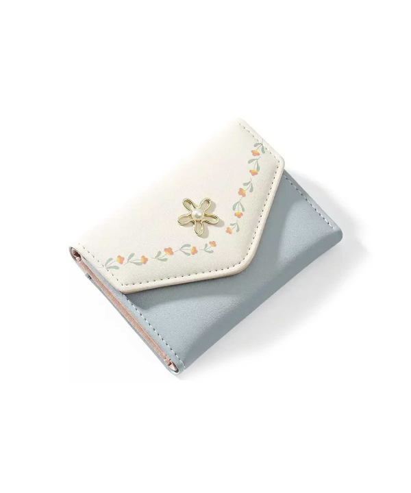 کیف پول زنانه و دخترانه گلدار همراه با جاکارتی TAOMICMIC Y8324 short pu leather wallet
