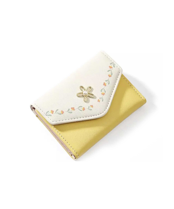 کیف پول زنانه و دخترانه گلدار همراه با جاکارتی TAOMICMIC Y8324 short pu leather wallet