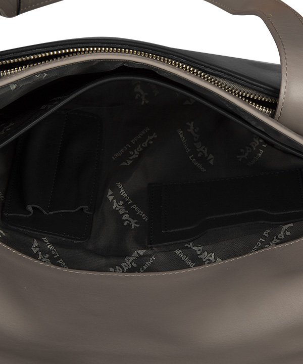 کیف اداری زنانه دو رنگ چرم مشهد Mashhad Leather مدل A0586