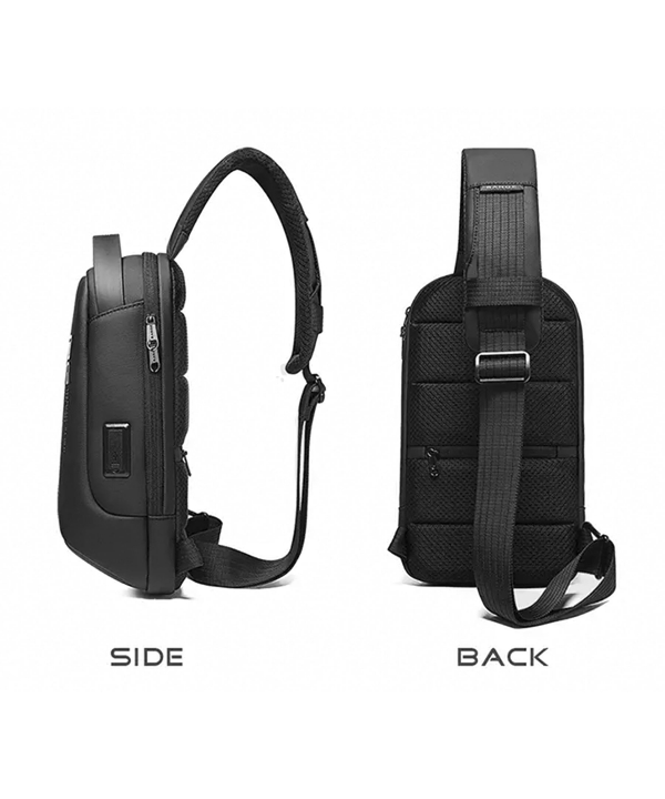 کوله تک بند حرفه ای ضد آب دارای USB بنج BANGE BG-7221 Men Bag Casual Business Messenger Cloth Bag