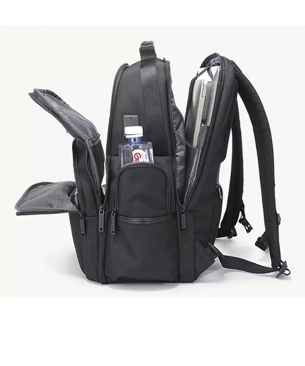 کوله پشتی ضد آب یو اس بی دار بنج مناسب تبلت و لپ تاپ تا 15.6 اینچ Bange BG-2602 Men Impaled Leather Waterproof Backpack with USB