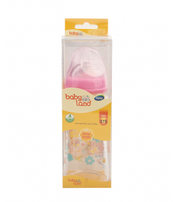 شیشه شیر پیرکس ارتودنسی بی بی لند Baby Land مدل 375 حجم 240 میلی لیتر