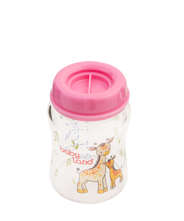 شیشه شیر پیرکس ارتودنسی  بی بی لند Baby Land مدل 376 حجم 150 میلی لیتر