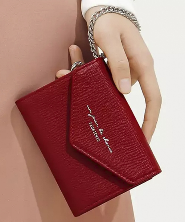 کیف پول دکمه ای زنانه بنددارتائومیک میک TAOMICMIC Y8929 Women's Short Wallet PU Leather