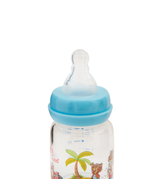 شیشه شیر پیرکس فندقی بی بی لند Baby Land مدل 466 حجم 60 میلی لیتر