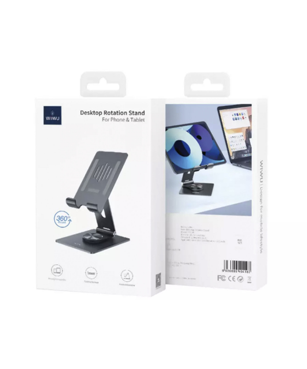 هولدر رومیزی تبلت و گوشی موبایل ویوو wiwu ZM106 Desktop Rotation Stand For Tablet up to 12.9 inch