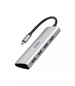 هاب تایپ سی چهار پورت یو اس بی فلزی ویوو Wiwu Alpha 440 4 In 1 Compatible Type-C