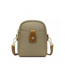 کیف دوشی زنانه و دخترانه زیپدار تائومیک میک TAOMICMIC D7057 Crossbody Bags PU Leather