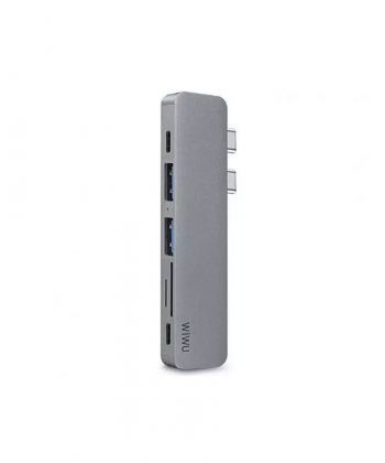 هاب تایپ سی 7 پورت ویوو WiWU T8 usb 3.0 connector type-c hub(PD/micro SD/SD Card slot/USB 3.0 port /HDMI)