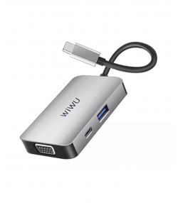 هاب تایپ سی پنج پورت ویوو WiWU Alpha 513HVP 5 in 1 USB C