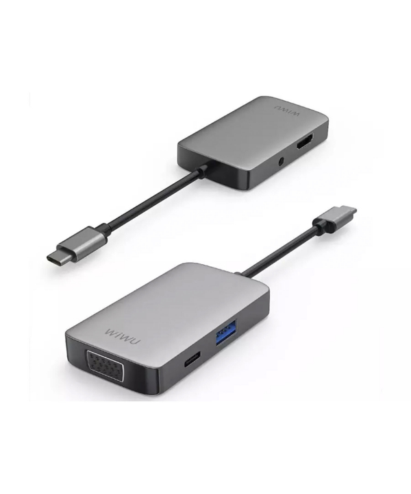 هاب تایپ سی پنج پورت ویوو WiWU Alpha 513HVP 5 in 1 USB C