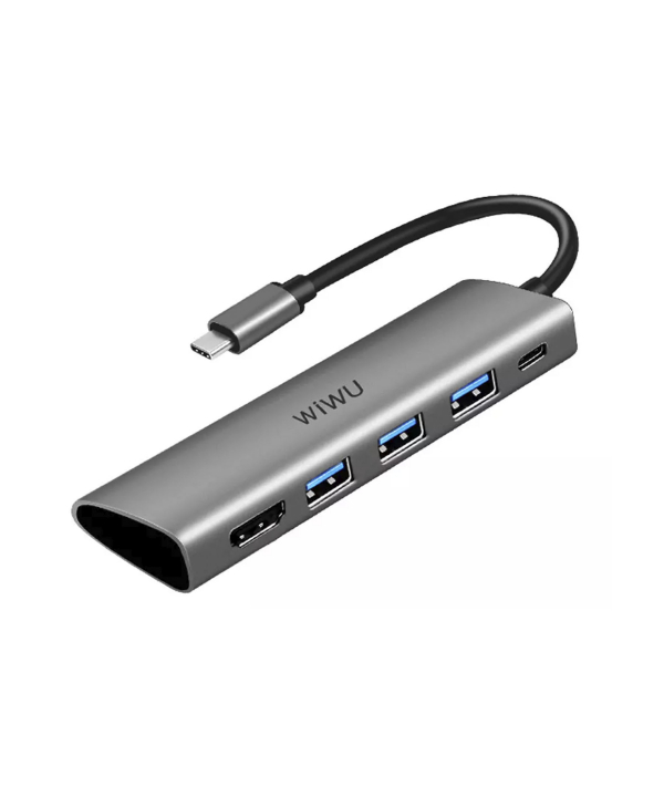 هاب تایپ سی 5 پورت ویوو WiWU Type-C Multiport Adapter 5-in-1 Alpha 531H