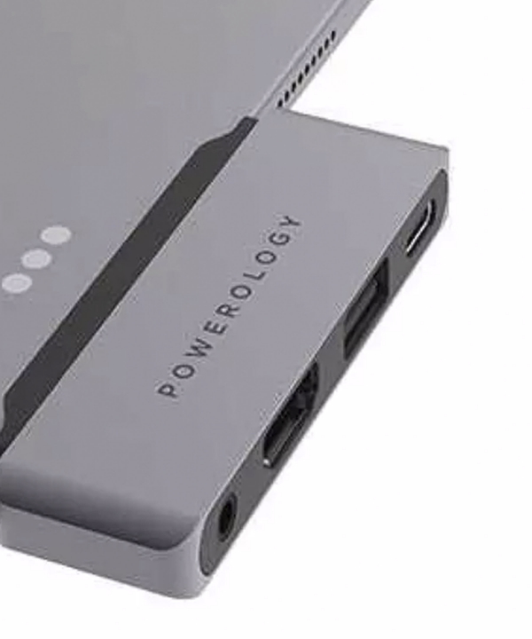 هاب تایپ سی پاورولوژی Powerology 4 in 1 USB-C Hub P41PACHGY