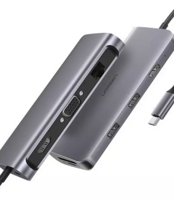 هاب تایپ سی 9 در 1 یوگرین Ugreen CM179 70490 9-in-1 type C multifunctional adapter