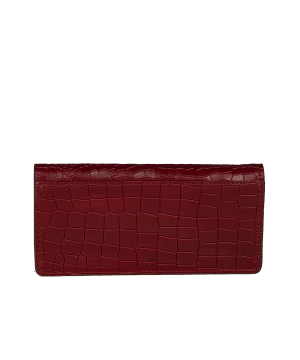 کیف پول زرشکی زنانه چرم مشهد Mashhad Leather