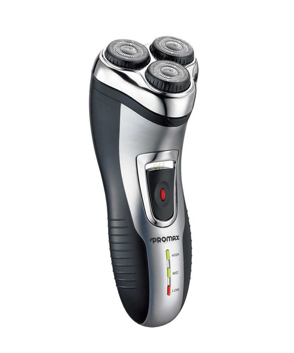 ریش تراش سه تیغ برق و شارژ سه چراغ پرومکس Promax مدل 9632