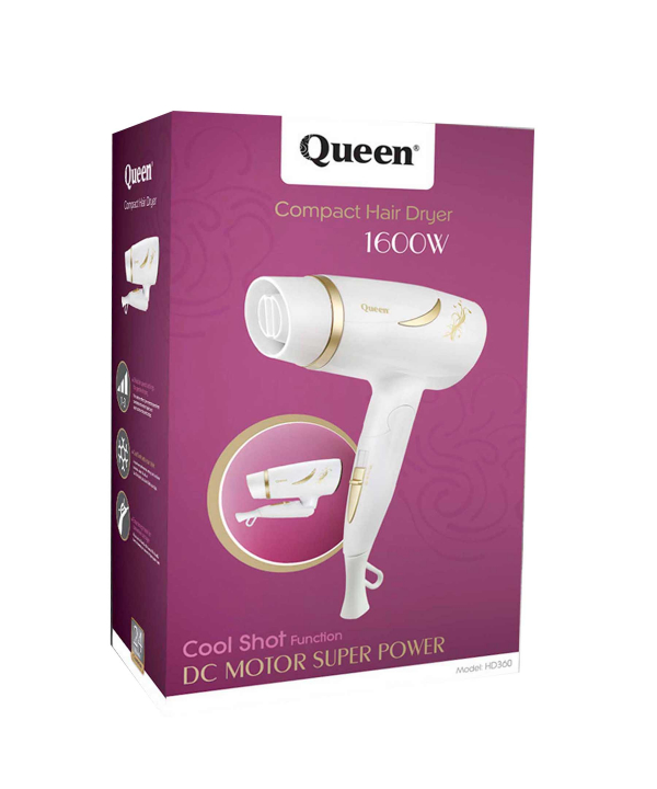 سشوار مسافرتی کویین Queen مدل HD320