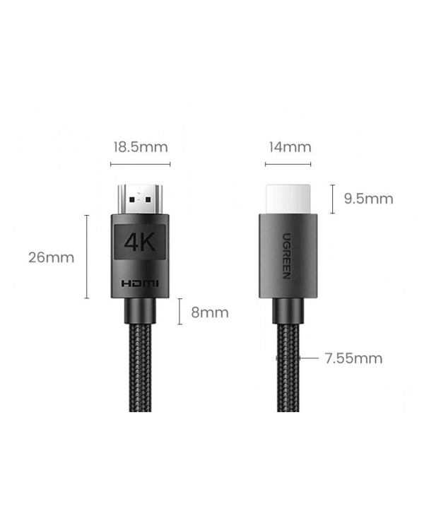کابل اچ دی ام آی یوگرین Ugreen HD119 40108 HDMI Male To Male Cable 30M