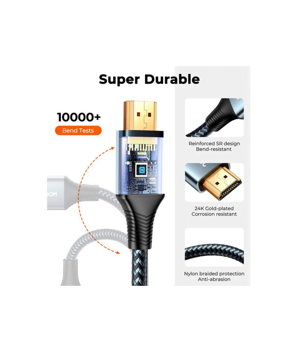 کابل اچ‌دی‌ام‌آی 2 متری جویروم JOYROOM SY-20H1 HDMI To HDMI Cable