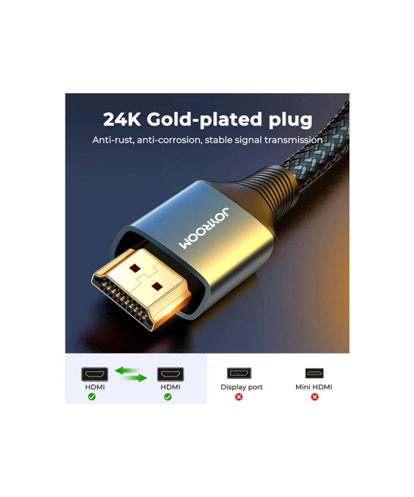 کابل اچ‌دی‌ام‌آی 2 متری جویروم JOYROOM SY-20H1 HDMI To HDMI Cable