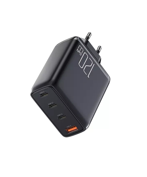 شارژر دیواری فست‌شارژ 120 وات مک دودو Mcdodo CH-0771 GaN 120W Three USB-C+USB-A Wall Charger