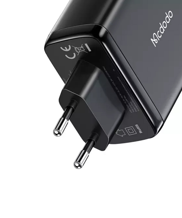 شارژر دیواری فست‌شارژ 120 وات مک دودو Mcdodo CH-0771 GaN 120W Three USB-C+USB-A Wall Charger