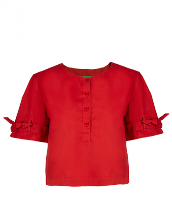 بلوز زنانه آستین کوتاه و کراپ آر ان اس RNS